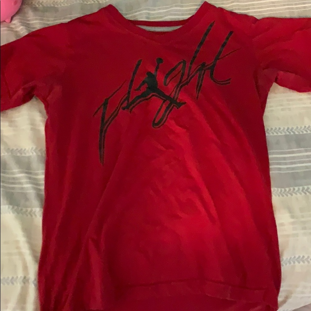 Red Jordan tee